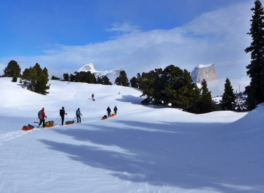 Pulka & Raquette dans le Vercors, spécial Nouvel An - Les matins du monde