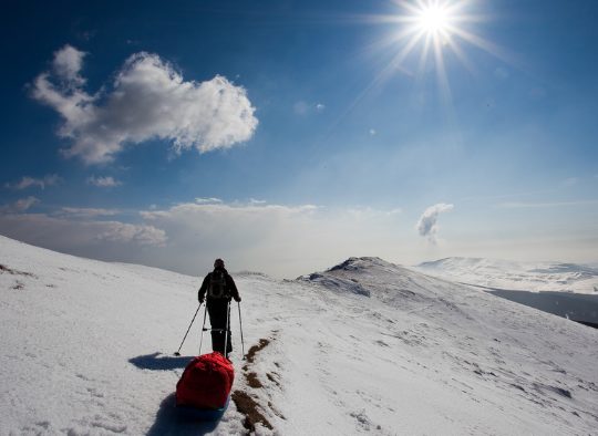 France - Raid aventure en raquette et pulka dans le Vercors Sud