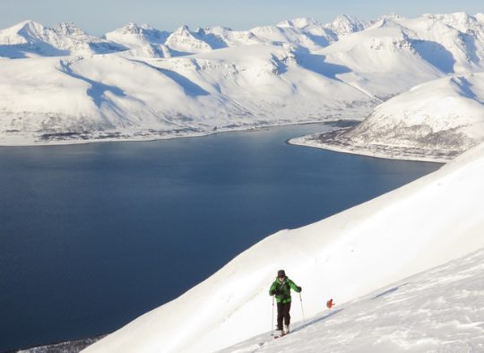 Norvège - Ski de randonnée au départ d'un bateau, dans les Alpes de Lyngen